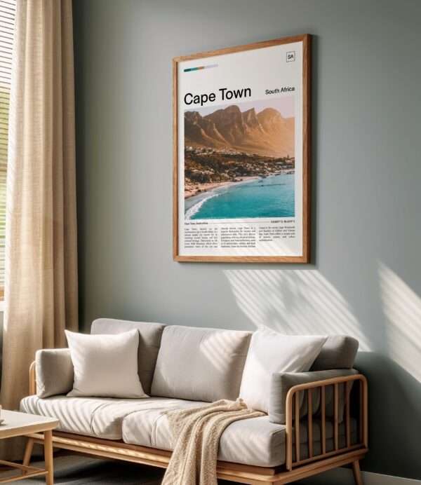 Cape Town Travel Print | South Africa Wall Art Poster