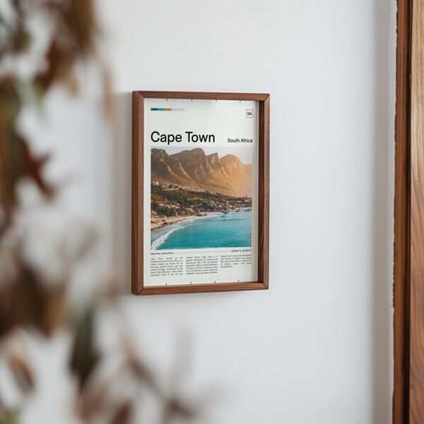 Cape Town Travel Print | South Africa Wall Art Poster