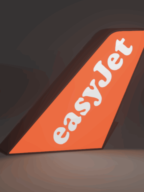 EasyJet Tail Fin Lightbox