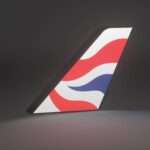 British Airways Tailfin Lightbox – USB Powered, Dimmable LED